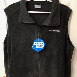 NWT Men's Columbia XLT Black Fleece Vest